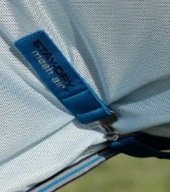 Premier Equine Stay-Dry Mesh Air Fly Rug With Surcingles Blue -Equestrian Supply Store Stay Dry Mesh Air Fly Rug with Surcingles Blue 5