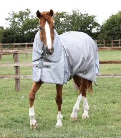 Premier Equine Super Lite Fly Rug With Surcingles Silver