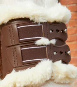 Premier Equine Techno Wool Fetlock Boots Brown -Equestrian Supply Store Techno Wool Fetlock Boot Brown 4