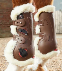 Premier Equine Techno Wool Tendon Boots Brown 10 Premier Equine Techno Wool Tendon Boots Brown -Equestrian Supply Store Techno Wool Tendon Boot Brown 3