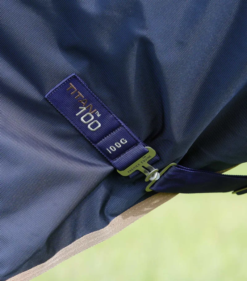 Premier Equine Titan 100g Original Turnout Rug Navy 7 Premier Equine Titan 100g Original Turnout Rug Navy - Image 5