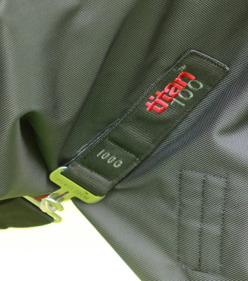 Premier Equine Titan 100g Turnout Rug With Snug-Fit Neck Cover Black 7 Premier Equine Titan 100g Turnout Rug With Snug-Fit Neck Cover Black - Image 5