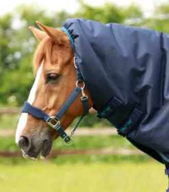 Premier Equine Titan 200g Turnout Rug With Snug-Fit Neck Cover Navy -Equestrian Supply Store Titan 200 Turnout Rug Navy 3