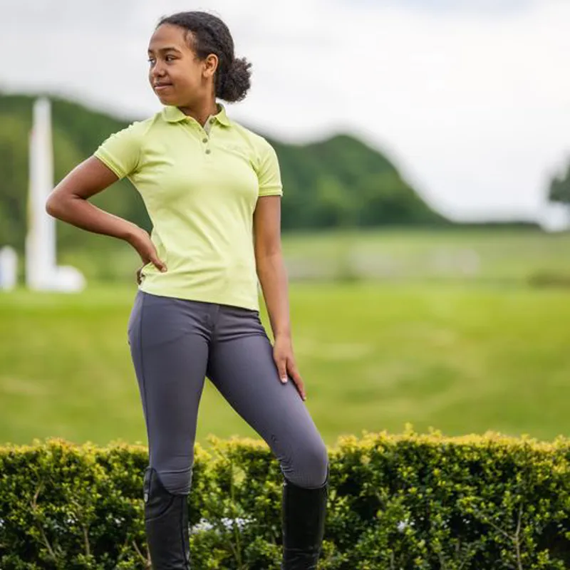 LeMieux Young Rider Polo Shirt Kiwi 6 LeMieux Young Rider Polo Shirt Kiwi - Image 5