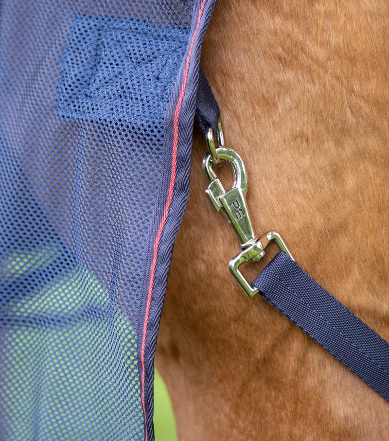 Premier Equine Ventoso Mesh Cooler Rug Navy 7 Premier Equine Ventoso Mesh Cooler Rug Navy - Image 5