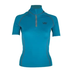 Woof Wear Short Sleeve Performance Riding Shirt - Ocean