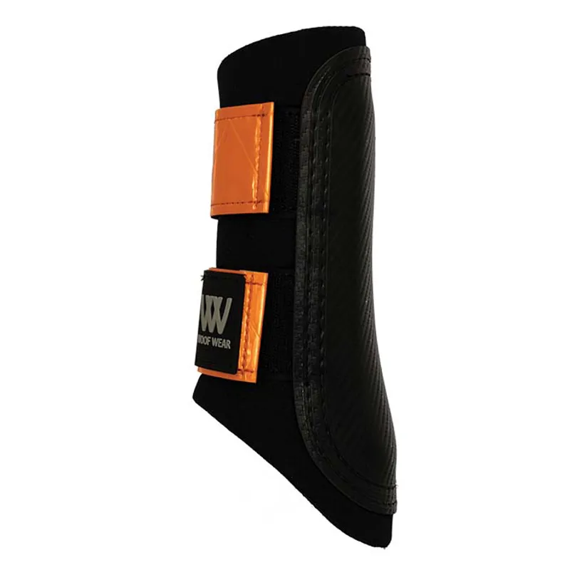 Woof Wear Reflective Club Brushing Boot Hi Viz Orange 3 Woof Wear Reflective Club Brushing Boot Hi Viz Orange