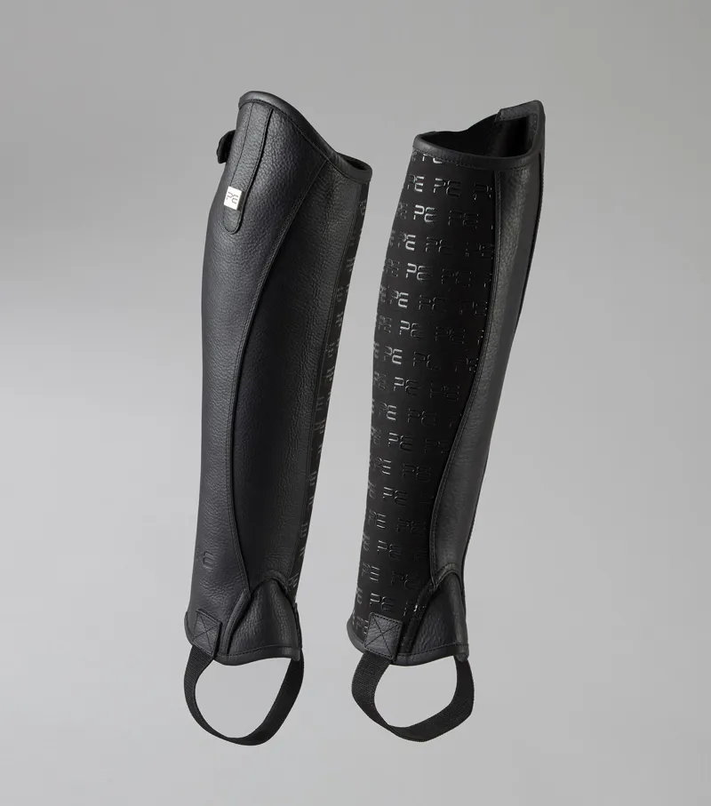 Premier Equine Actio Leather Half Chaps Black 8 Premier Equine Actio Leather Half Chaps Black - Image 6