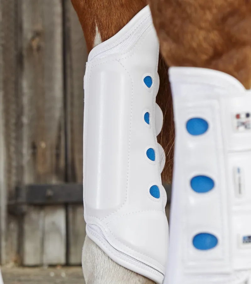 Premier Equine Air Cooled Original Eventing Hind Boots White 4 Premier Equine Air Cooled Original Eventing Hind Boots White - Image 2
