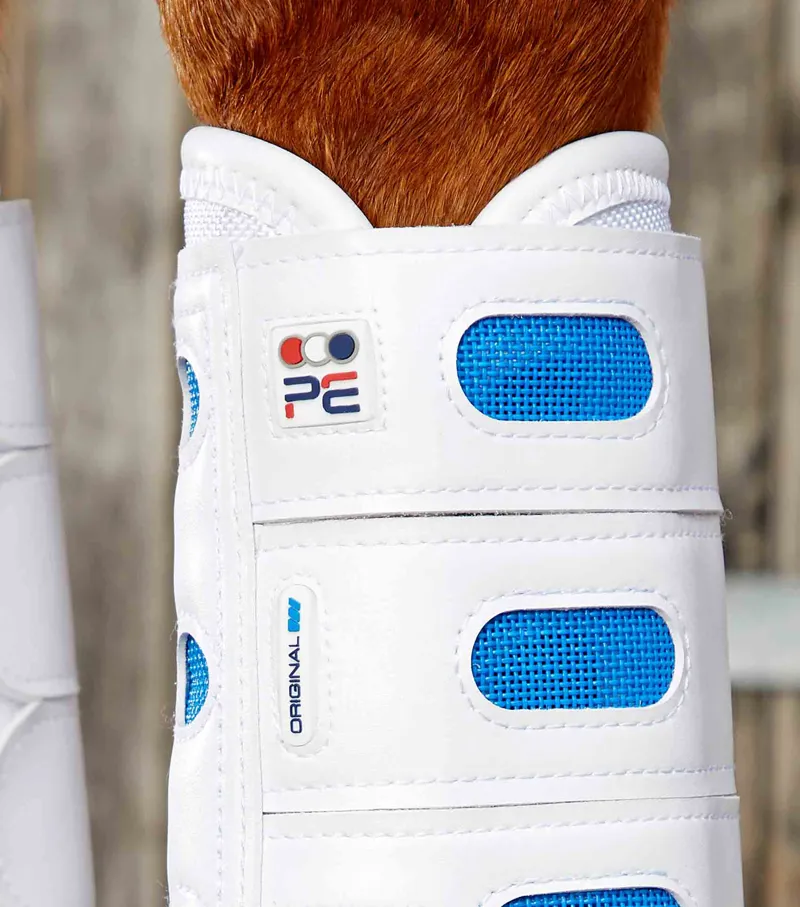 Premier Equine Air Cooled Original Eventing Hind Boots White 5 Premier Equine Air Cooled Original Eventing Hind Boots White - Image 3