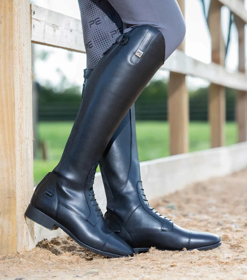Premier Equine Anima Ladies Synthetic Field Tall Riding Boot Black 4 Premier Equine Anima Ladies Synthetic Field Tall Riding Boot Black - Image 2