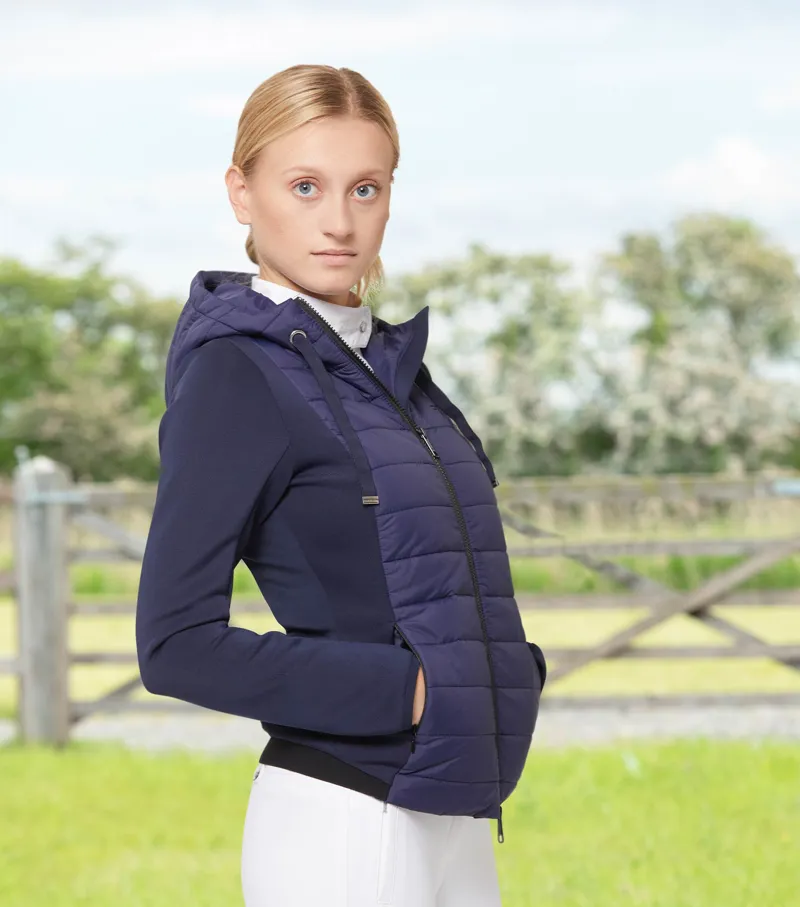 Premier Equine Arion Ladies Riding Jacket With Hood Navy 4 Premier Equine Arion Ladies Riding Jacket With Hood Navy - Image 2