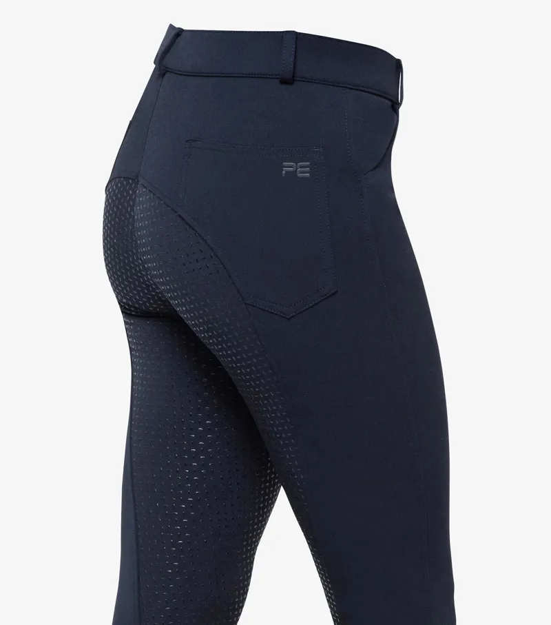 Premier Equine Brava Girls Full Seat Gel Riding Breeches Navy 5 Premier Equine Brava Girls Full Seat Gel Riding Breeches Navy - Image 3