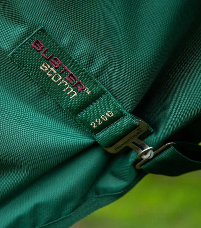 Premier Equine Buster Storm 220g Combo Turnout Rug With Classic Neck Green 7 Premier Equine Buster Storm 220g Combo Turnout Rug With Classic Neck Green - Image 5