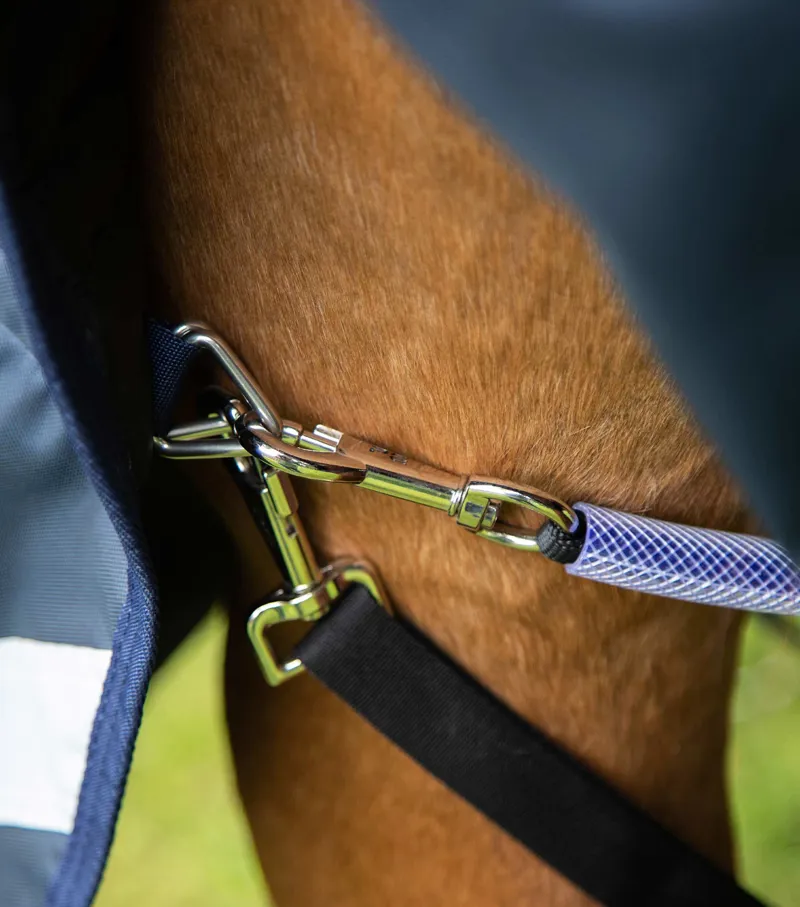 Premier Equine Buster Storm 220g Combo Turnout Rug With Classic Neck Navy 8 Premier Equine Buster Storm 220g Combo Turnout Rug With Classic Neck Navy - Image 6