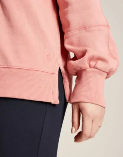 Joules Women's Amina Crew Neck Sweatshirt - Soft Pink -Equestrian Supply Store cdn.joules 110