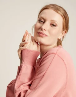 Joules Women's Amina Crew Neck Sweatshirt - Soft Pink -Equestrian Supply Store cdn.joules 111