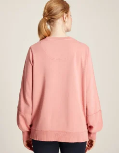 Joules Women's Amina Crew Neck Sweatshirt - Soft Pink -Equestrian Supply Store cdn.joules 112