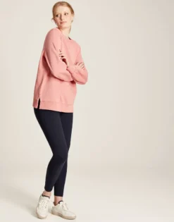 Joules Women's Amina Crew Neck Sweatshirt - Soft Pink -Equestrian Supply Store cdn.joules 113