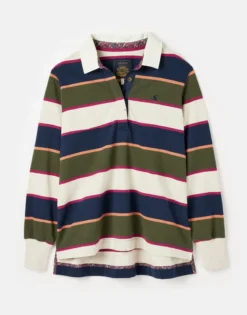 Joules Women's Sammi Rugby Shirt - Multi Stripe -Equestrian Supply Store cdn.joules 136