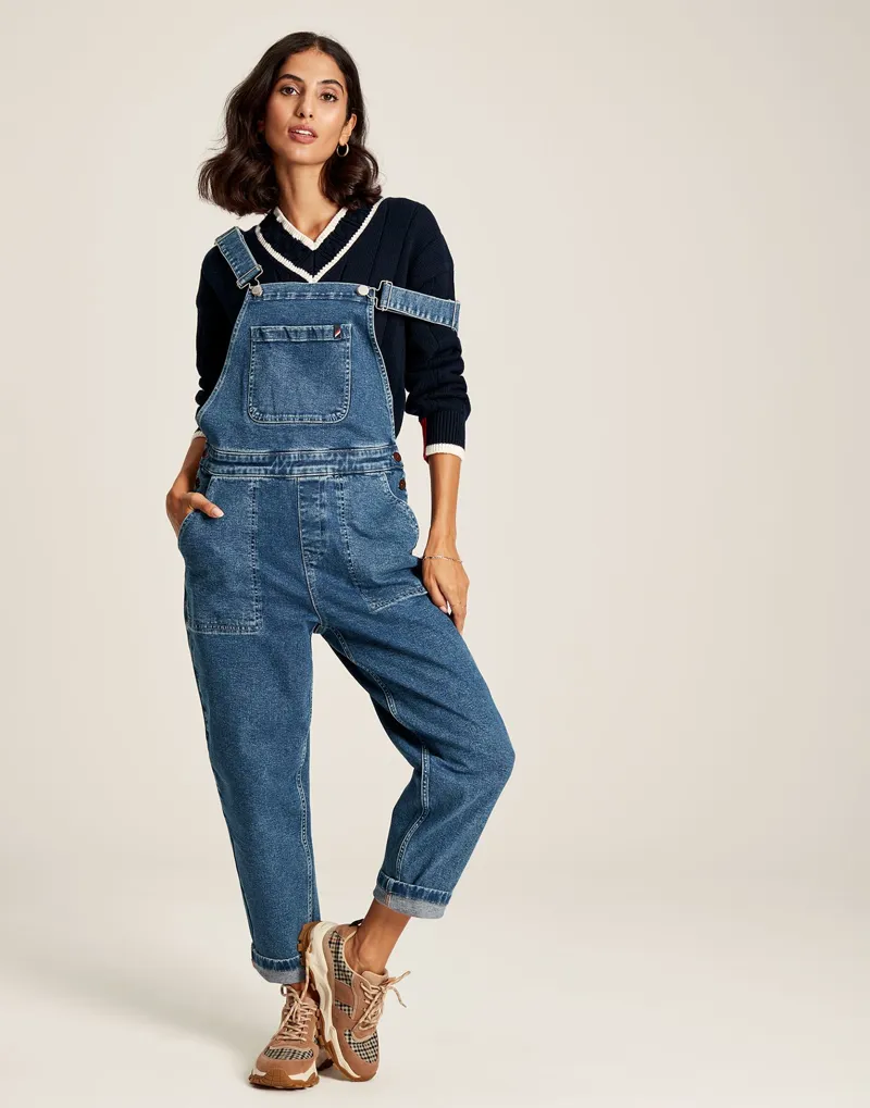 Joules Women's Dawson V-Neck Cricket Jumper - Navy Crème 7 Joules Women's Dawson V-Neck Cricket Jumper - Navy Crème - Image 5