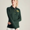 Joules Women's Ashley Long Sleeved Polo - Green -Equestrian Supply Store cdn.joules 206