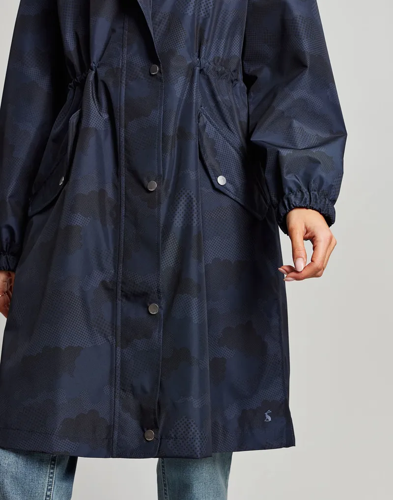 Joules Tenby Packaway Raincoat - French Navy Camo 7 Joules Tenby Packaway Raincoat - French Navy Camo - Image 5