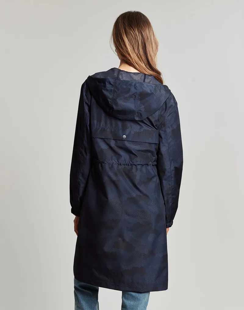 Joules Tenby Packaway Raincoat - French Navy Camo 8 Joules Tenby Packaway Raincoat - French Navy Camo - Image 6