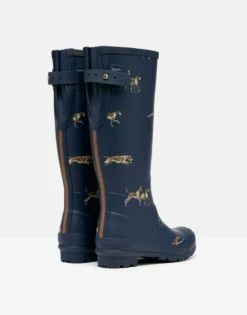 Joules Women's Welly Print Wellies - Navy Dogs -Equestrian Supply Store cdn.joules 98
