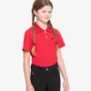 Premier Equine Cisco Junior Unisex Polo Shirt Red -Equestrian Supply Store cisco junior unisex polo shirt red 2