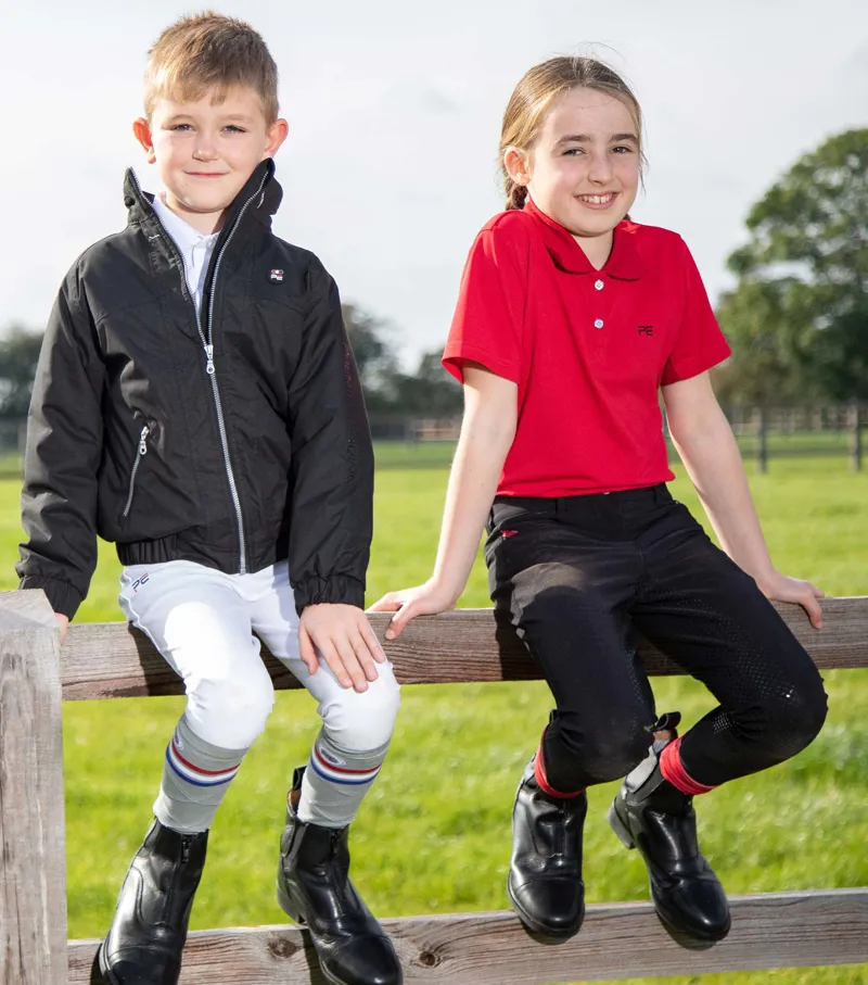 Premier Equine Cisco Junior Unisex Polo Shirt Red 5 Premier Equine Cisco Junior Unisex Polo Shirt Red - Image 3