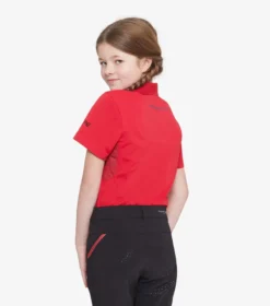 Premier Equine Cisco Junior Unisex Polo Shirt Red 9 Premier Equine Cisco Junior Unisex Polo Shirt Red -Equestrian Supply Store cisco polo shirt red 3 2