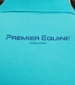 Premier Equine Cisco Junior Unisex Polo Shirt Turquoise -Equestrian Supply Store cisco polo shirt turquoise 6