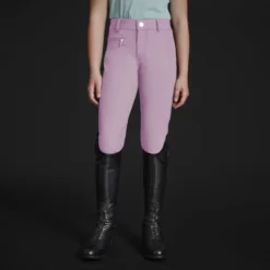 Mountain Horse Crown Breeches Jr Mouve Pink 5 Mountain Horse Crown Breeches Jr Mouve Pink -Equestrian Supply Store crown breeches pink jr front