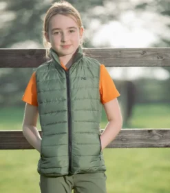 Premier Equine Dante Junior Unisex Gilet Olive
