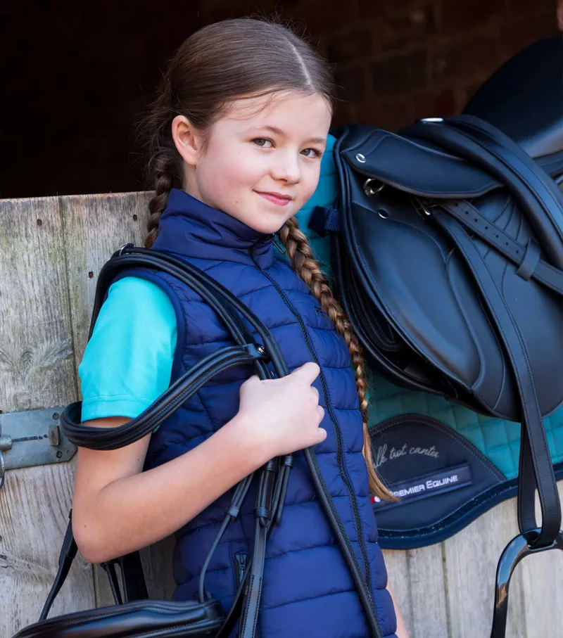 Premier Equine Dante Junior Unisex Gilet Navy 3 Premier Equine Dante Junior Unisex Gilet Navy