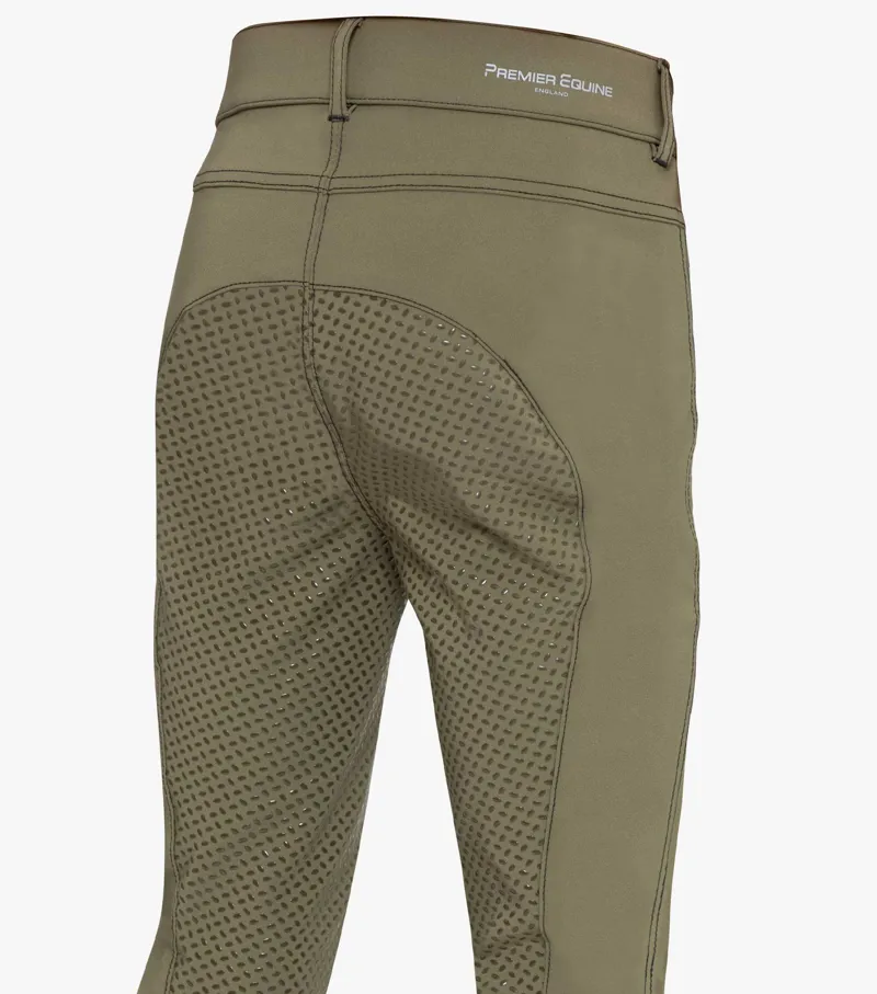 Premier Equine Diablo Junior Unisex Riding Breeches Olive 7 Premier Equine Diablo Junior Unisex Riding Breeches Olive - Image 5
