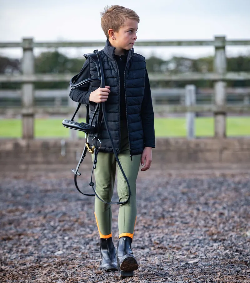 Premier Equine Diablo Junior Unisex Riding Breeches Olive 5 Premier Equine Diablo Junior Unisex Riding Breeches Olive - Image 3