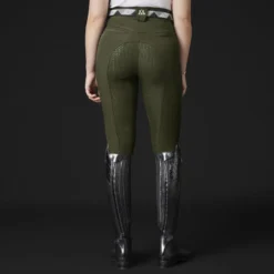 Mountain Horse Diana Silicone Full Seat Breeches Green -Equestrian Supply Store diana green back