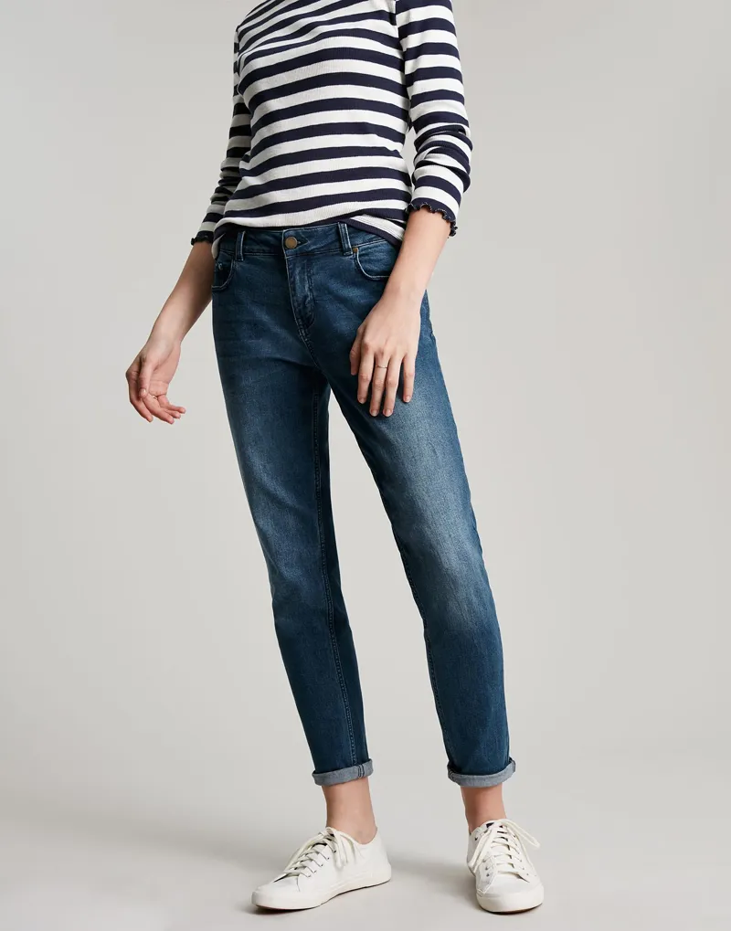 Joules Simone Girlfriend Jeans - Indigo 9 Joules Simone Girlfriend Jeans - Indigo - Image 7