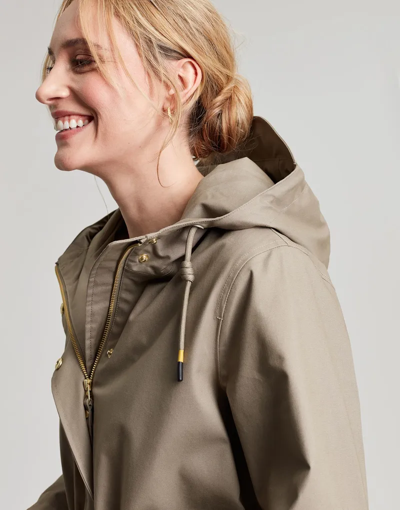 Joules Padstow Raincoat - Mushroom 4 Joules Padstow Raincoat - Mushroom - Image 2