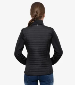 Premier Equine Mini Elena Girl's Hybrid Riding Jacket Black -Equestrian Supply Store elena kids hybrid technical jacket black 2