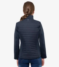 Premier Equine Mini Elena Girl's Hybrid Riding Jacket Navy -Equestrian Supply Store elena kids hybrid technical jacket navy 2
