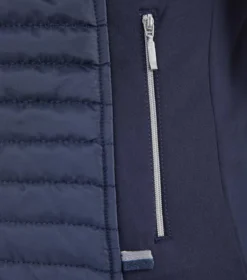 Premier Equine Mini Elena Girl's Hybrid Riding Jacket Navy -Equestrian Supply Store elena kids hybrid technical jacket navy 5