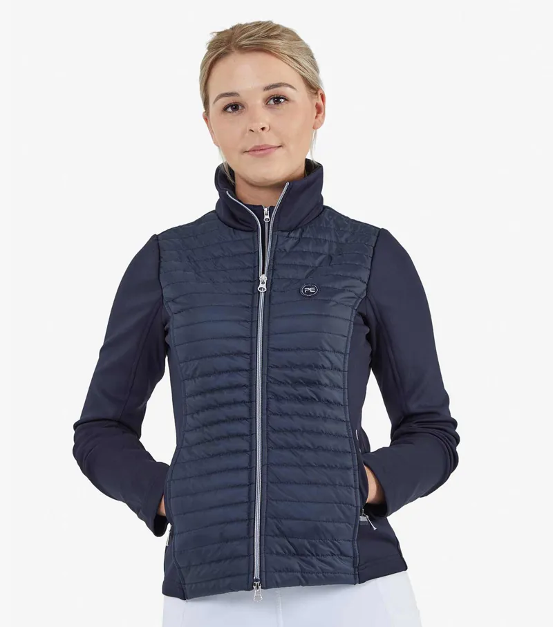 Premier Equine Elena Ladies Hybrid Technical Riding Jacket Navy 4 Premier Equine Elena Ladies Hybrid Technical Riding Jacket Navy - Image 2