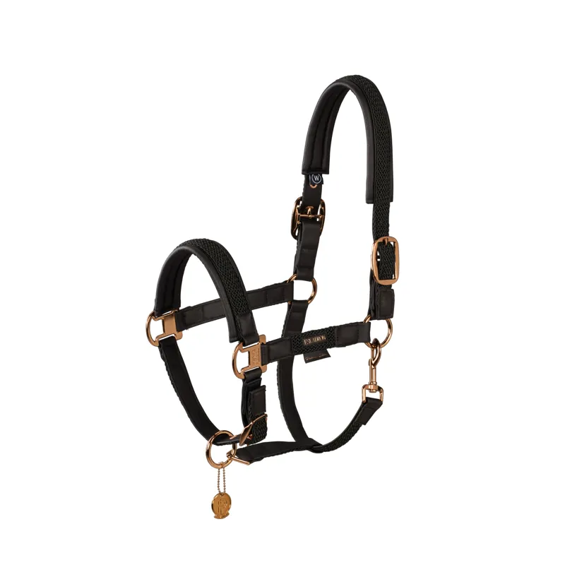 Eskadron Platinum Double Pin Plait Headcollar - Black 3 Eskadron Platinum Double Pin Plait Headcollar - Black