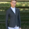 Premier Equine Finio Ladies Competition Show Jacket Grey 1 Premier Equine Finio Ladies Competition Show Jacket Grey -Equestrian Supply Store finio competition jacket grey 1