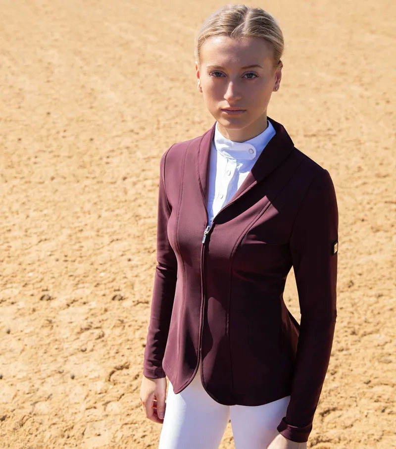 Premier Equine Finio Ladies Competition Show Jacket Plum 3 Premier Equine Finio Ladies Competition Show Jacket Plum