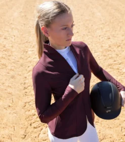 Premier Equine Finio Ladies Competition Show Jacket Plum 11 Premier Equine Finio Ladies Competition Show Jacket Plum -Equestrian Supply Store finio competition jacket wine 2