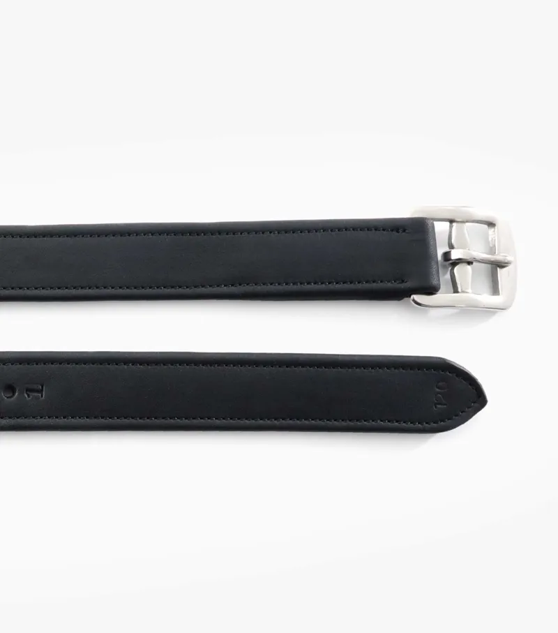 Premier Equine German Aniline Stirrup Leathers Black 5 Premier Equine German Aniline Stirrup Leathers Black - Image 3